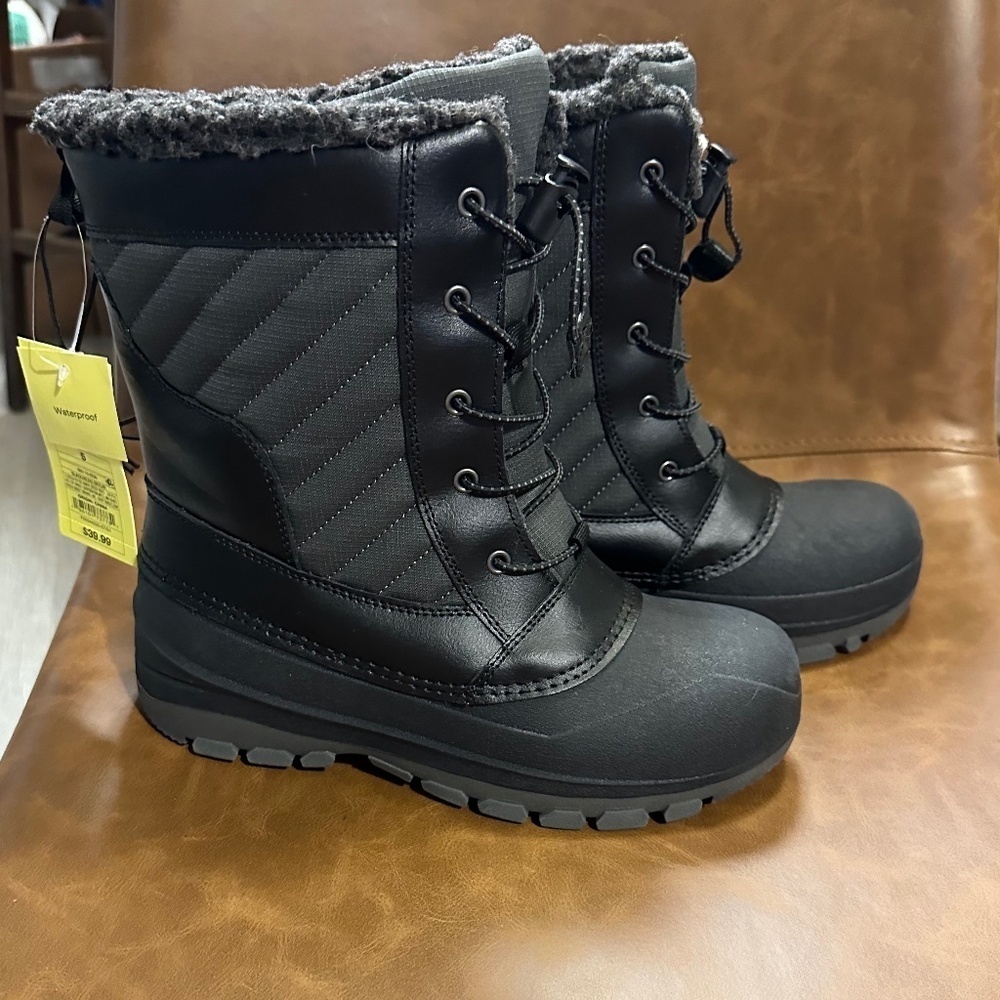 All in Motion Kids Black Skylar Winter Boots